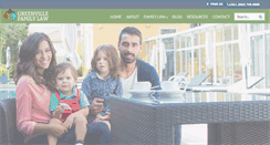 Desktop Screenshot of greenvillefamilylaw.com