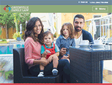 Tablet Screenshot of greenvillefamilylaw.com